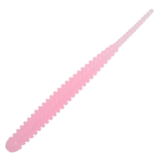 105 Glow Bubblegum- REINS AJI ADDER 2 Inch soft plastic lure