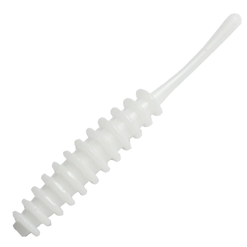 111 Mat White- Flexible REINS AJI RINGER 1.5 Inch soft plastic lure
