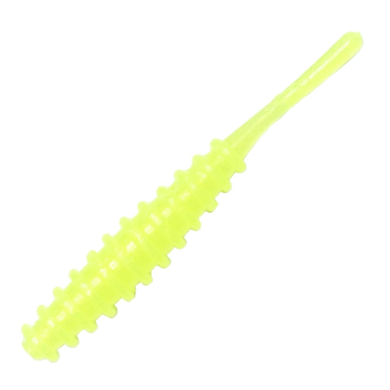 416 Glow Pearl Chart- REINS AJI RINGER 1.5 Inch ribbed soft plastic lure