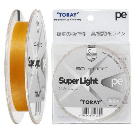 Toray Salt Line Super Light PE Braid 150m - Golden Orange